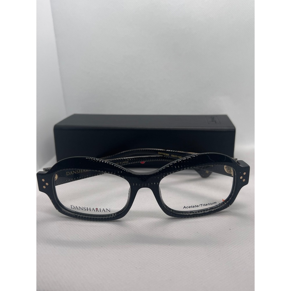 DANSHARI GHERART Black Acetate Titanium Eyeglasses‎ Frames Japan Designer - Picture 3 of 5